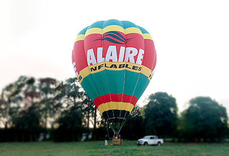 Decoración aplicada sobre el globo Alaire Inflables