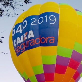 Globo Aerostático decorado Caixa