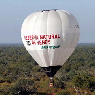 Globo campaña Greenpeace 