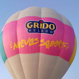 Globo Aerostático Publicidad Grido