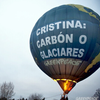 Globo Campaña Greenpeace